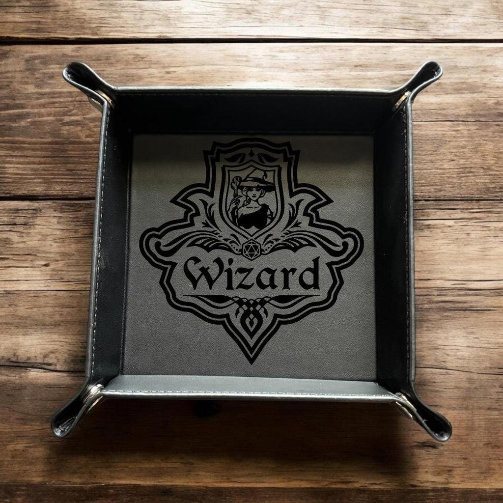 Class Dice Tray DND Paladin/Ranger/Rogue/Sorcerer/Warlock/Witch/Wizard