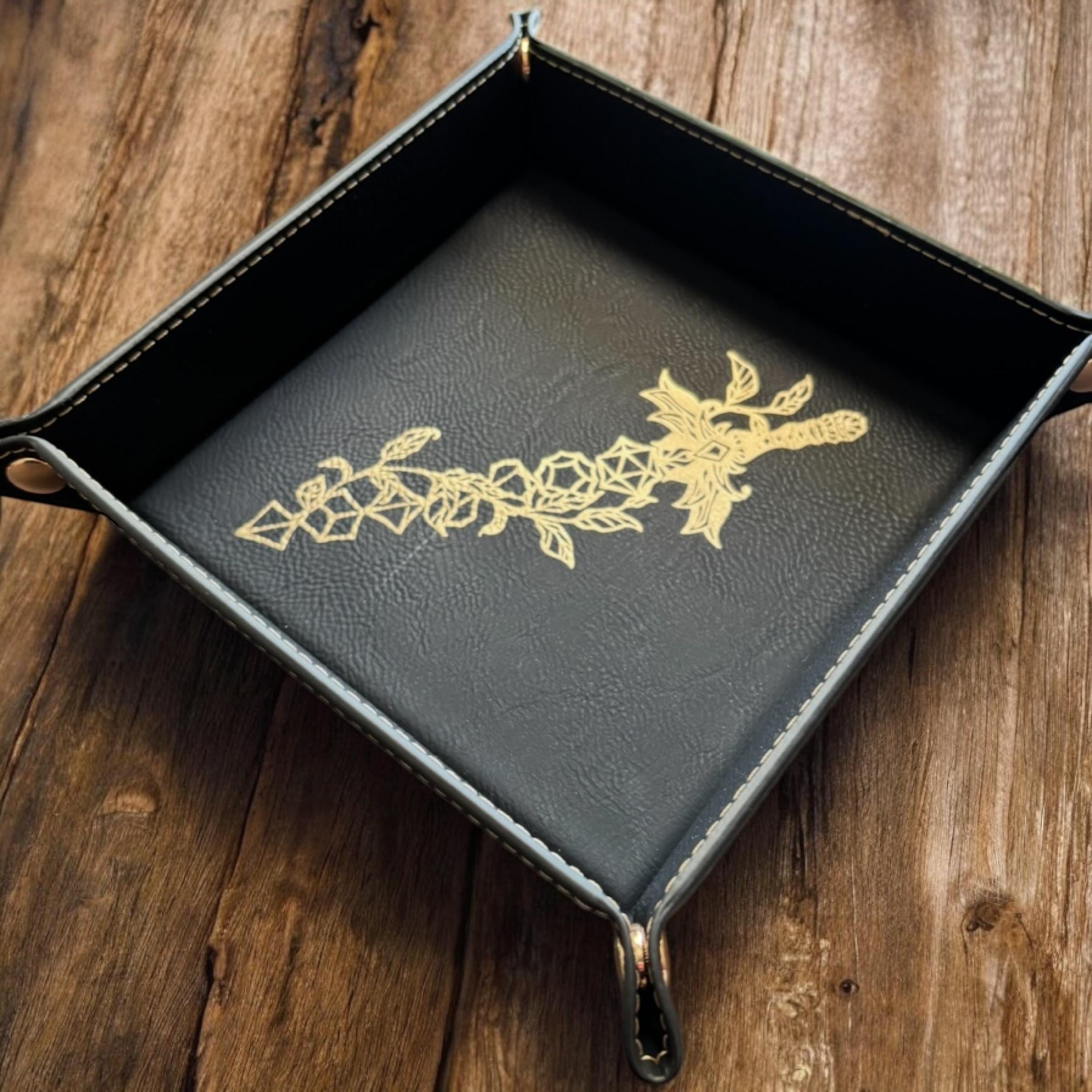 Large Dice Sword Vine Dice Tray DND