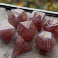 Dusty Rose Stone 7 Piece Dice Set DND