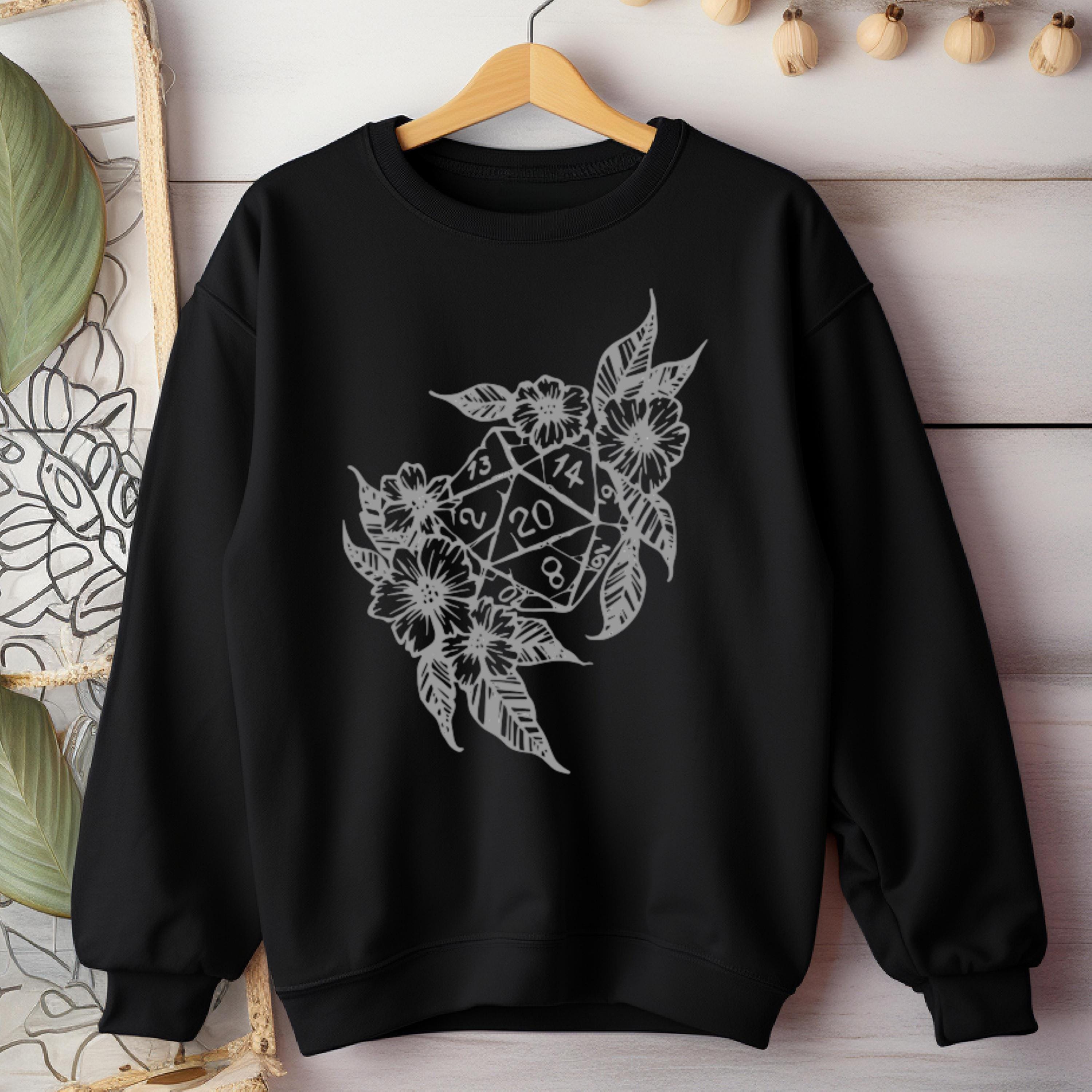 DND Flower Dice Crewneck Sweatshirt