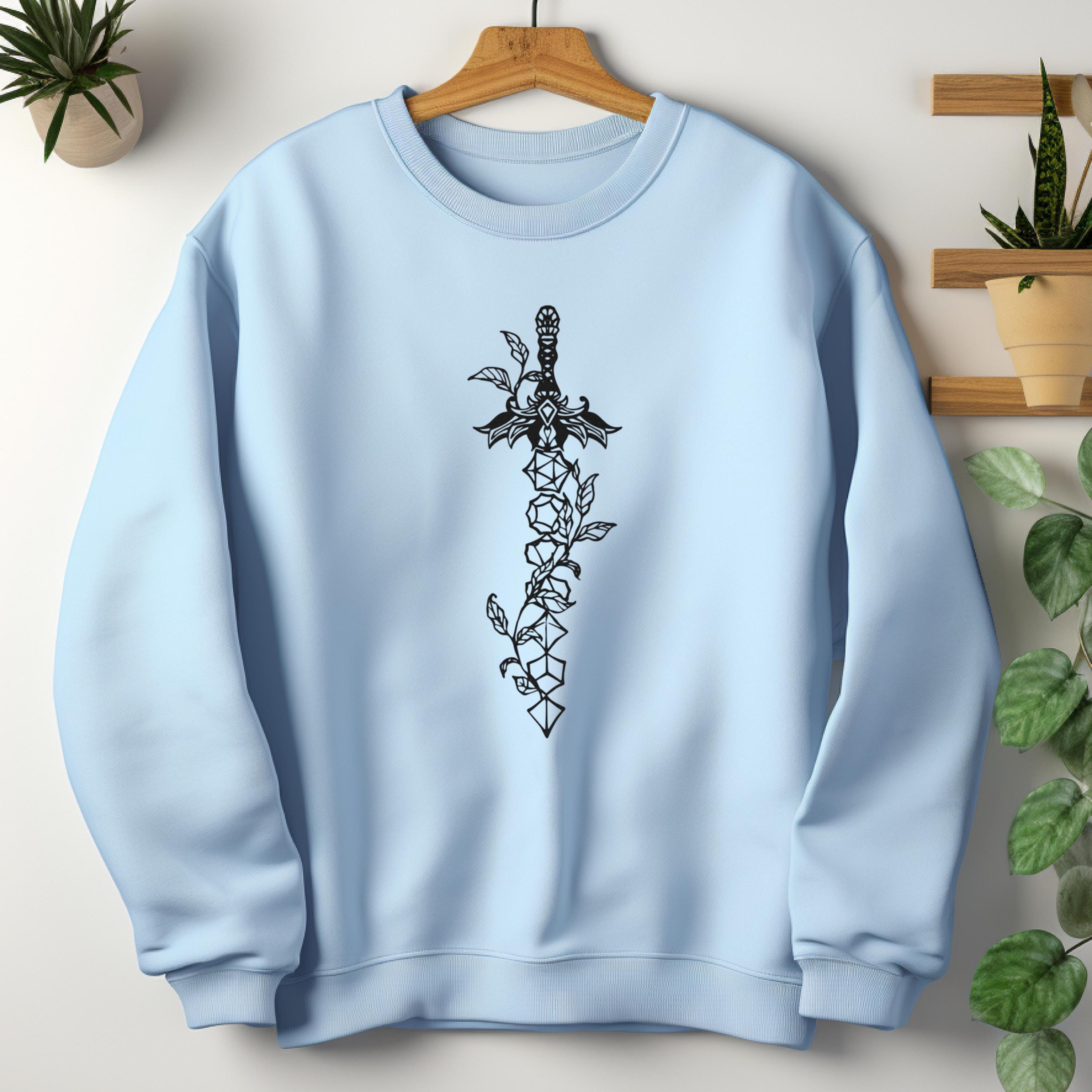 DND Vine Dice Sword Crewneck Sweatshirt