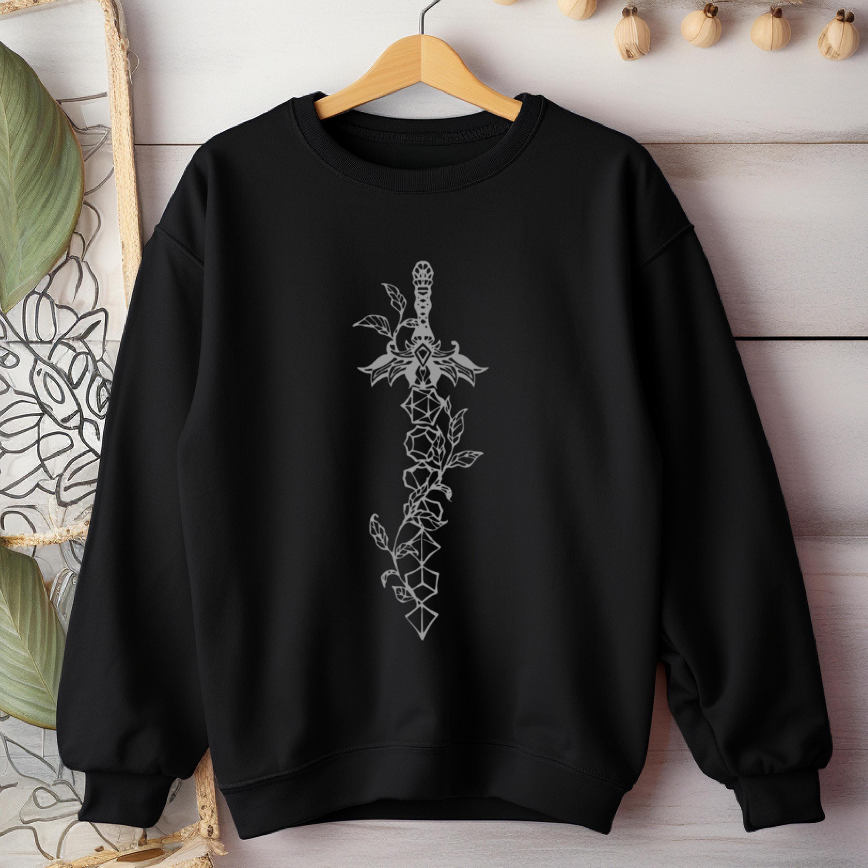 DND Vine Dice Sword Crewneck Sweatshirt